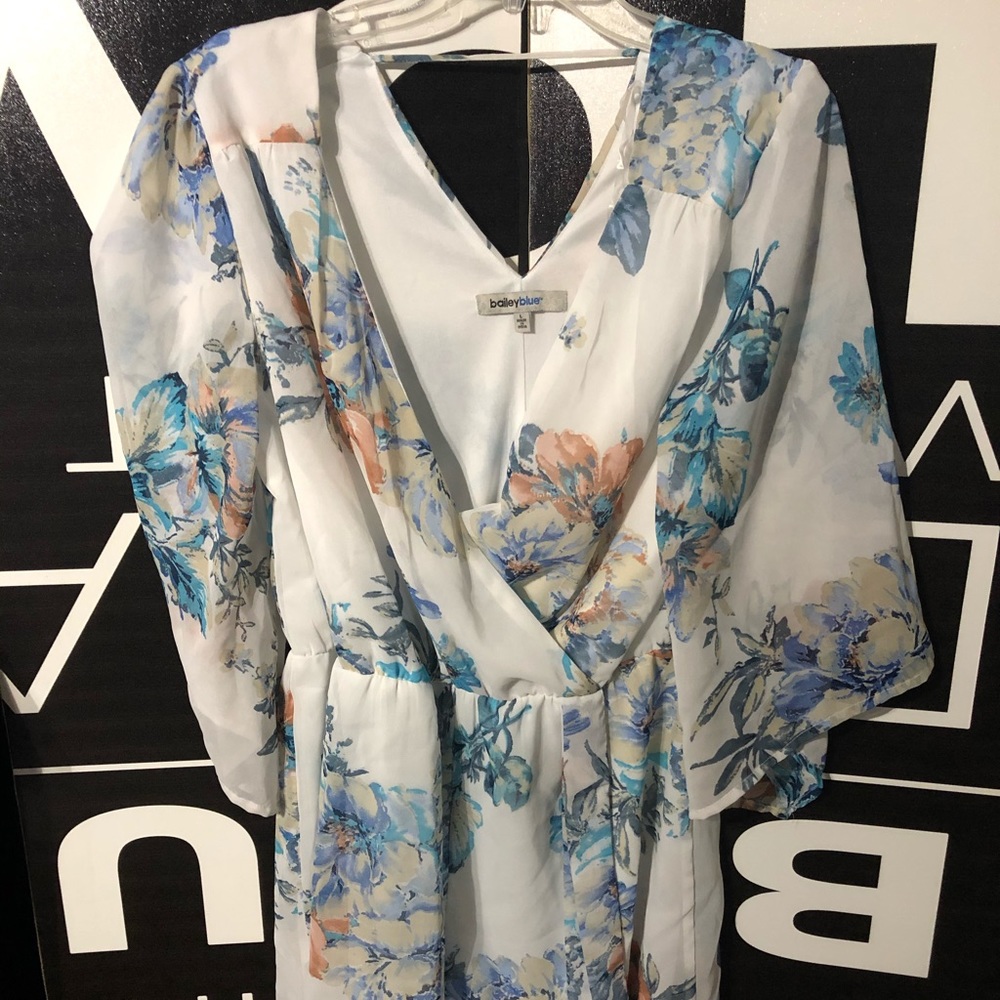 BAILEY BLUE ROMPER